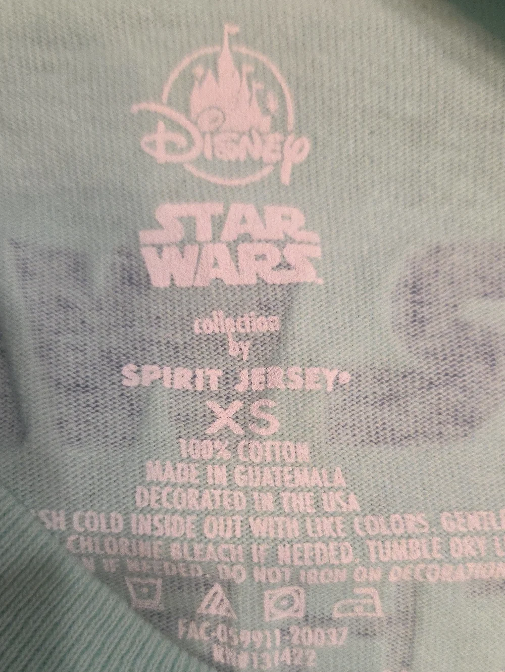 Disney Spirit Jersey Star Wars Baby Yoda Grogu Size XS
